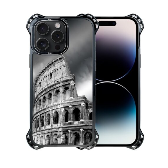 Etui do iPhone 14 Pro Max, Ibizu DropGuard Ultra z MagSafe, Noir City, Koloseum (8)