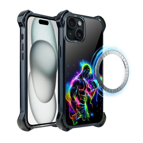 Etui do iPhone 15, Ibizu DropGuard Ultra z MagSafe, ElectroMove, Jest moc (3)
