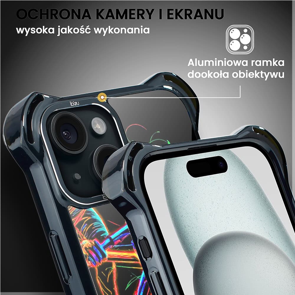 Etui do iPhone 15, Ibizu DropGuard Ultra z MagSafe, ElectroMove, Rowerowa wibracja (1)