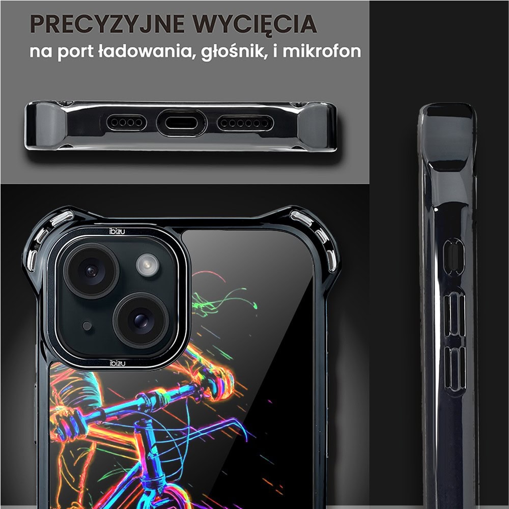 Etui do iPhone 15, Ibizu DropGuard Ultra z MagSafe, ElectroMove, Rowerowa wibracja (2)