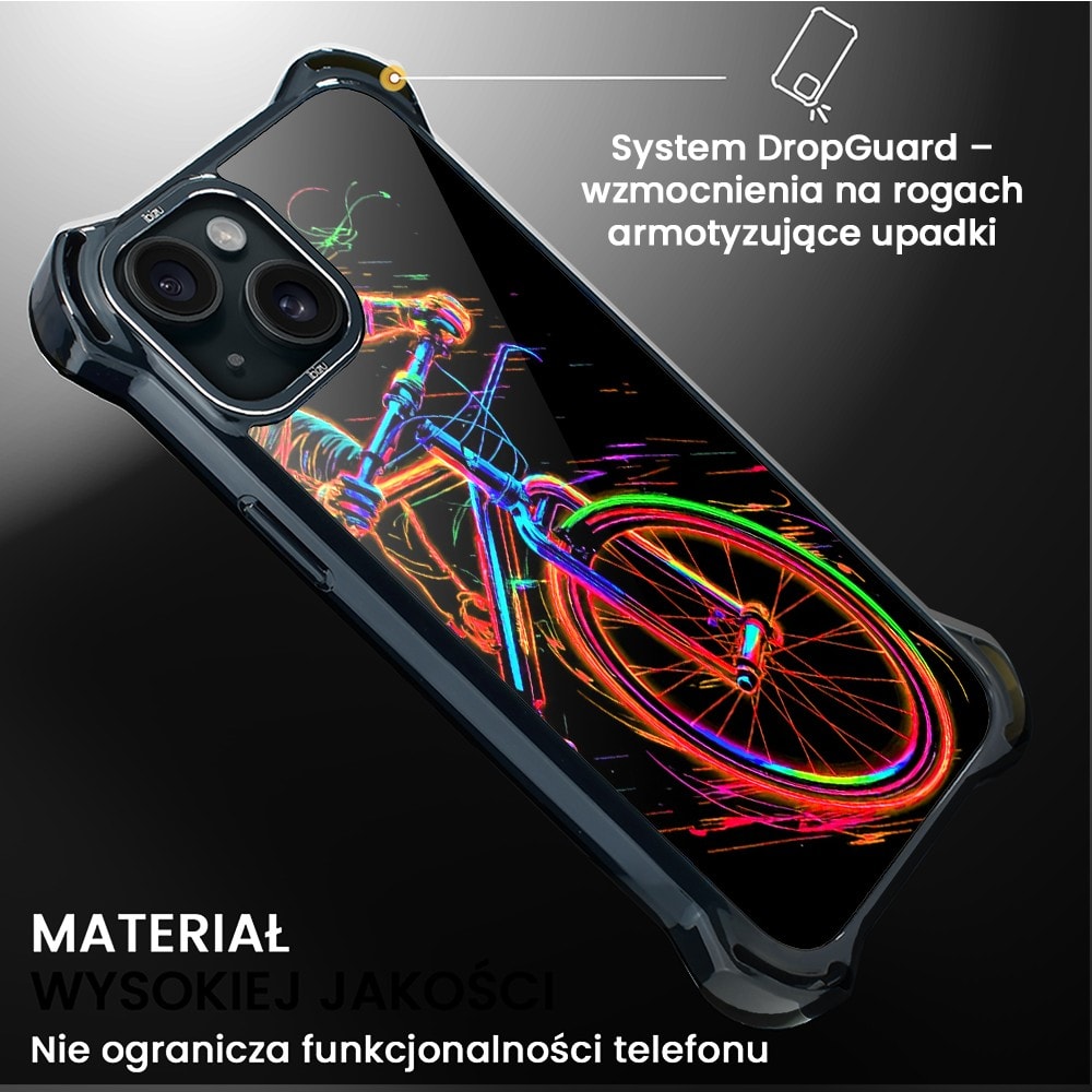 Etui do iPhone 15, Ibizu DropGuard Ultra z MagSafe, ElectroMove, Rowerowa wibracja (8)