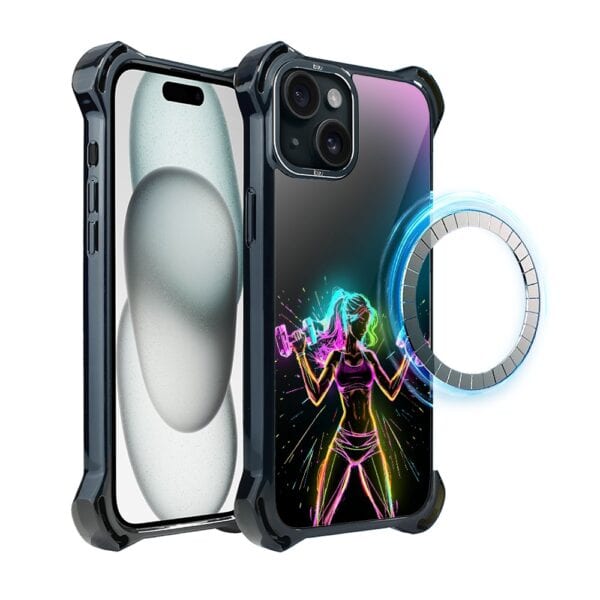 Etui do iPhone 15 IBIZU DropGuard Ultra z MagSafe, #ElectroMove, Wibracja fitness