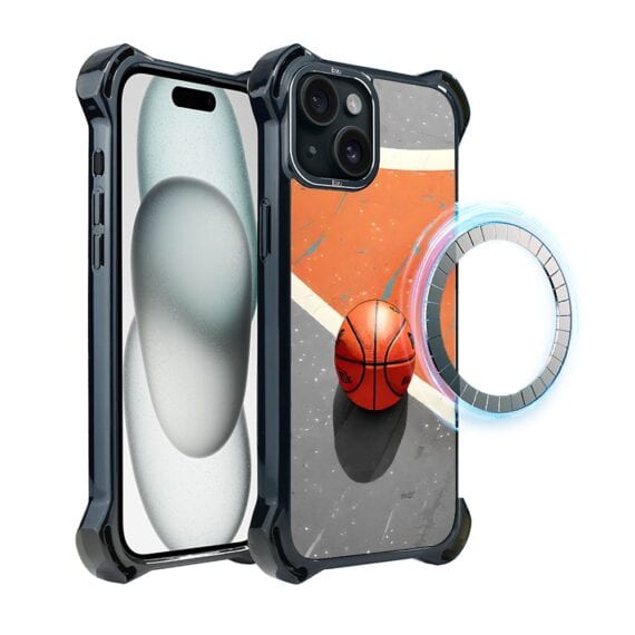 Etui do iPhone 15, Ibizu DropGuard Ultra z MagSafe, Move, Koszykówka (3)