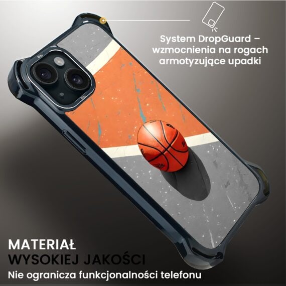 Etui do iPhone 15, Ibizu DropGuard Ultra z MagSafe, Move, Koszykówka (5)