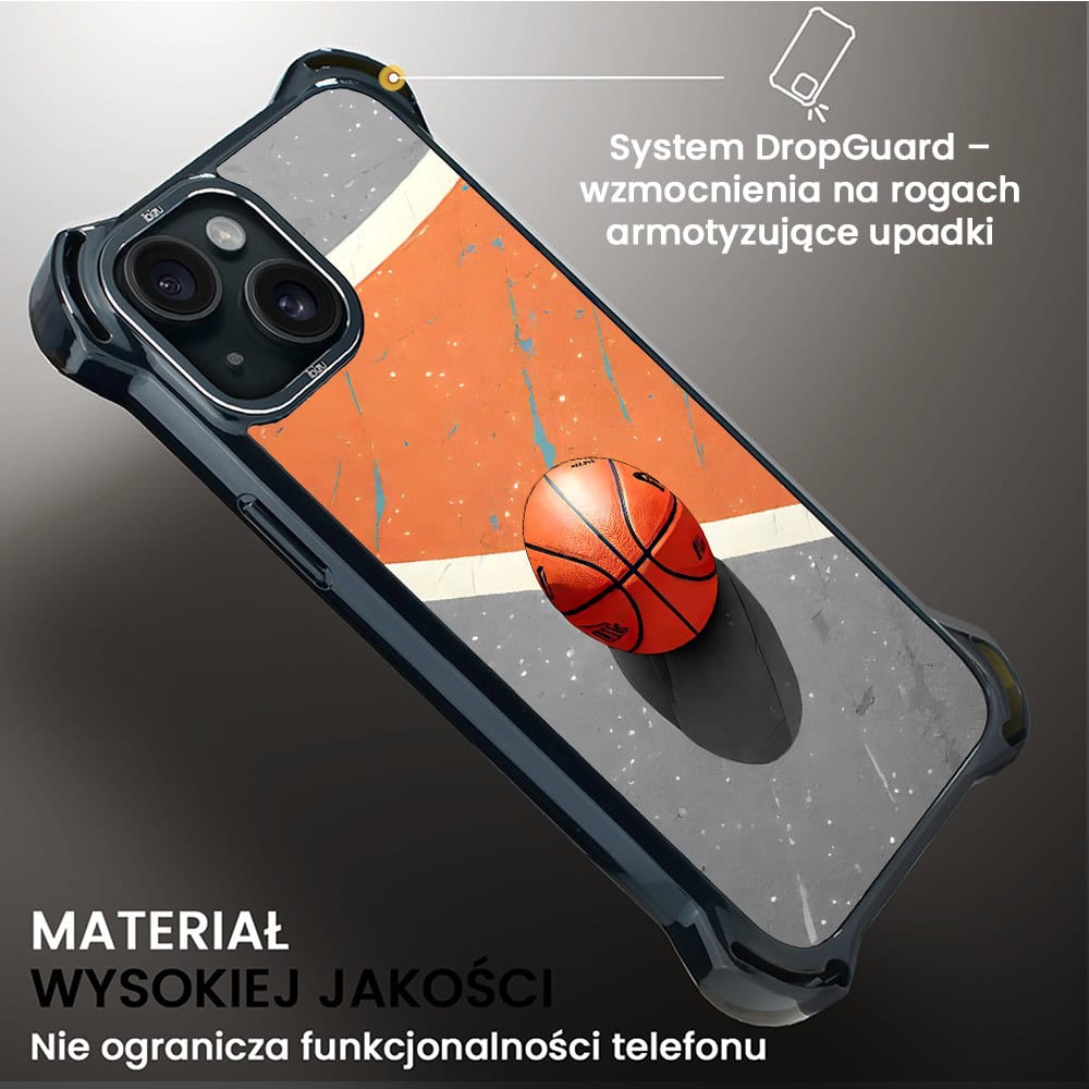 Etui do iPhone 15, Ibizu DropGuard Ultra z MagSafe, Move, Koszykówka (5)