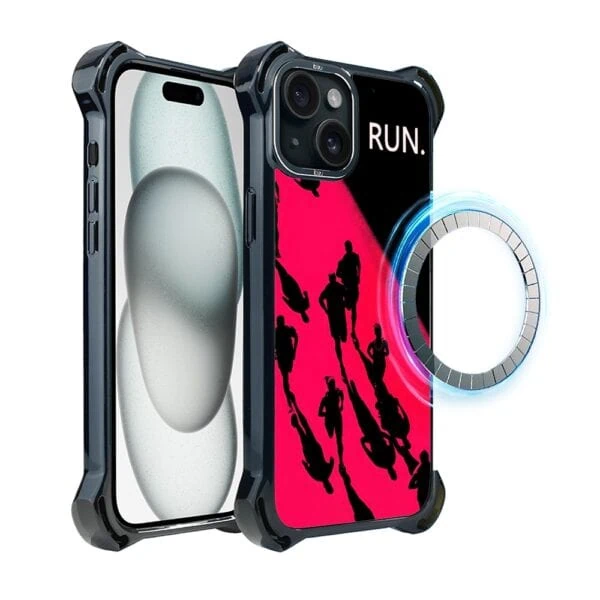 Etui do iPhone 15, Ibizu DropGuard Ultra z MagSafe, Move, Nocny maraton (3)