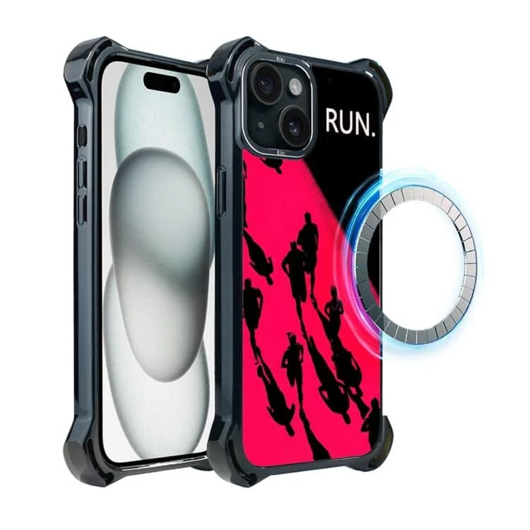 Etui do iPhone 15, Ibizu DropGuard Ultra z MagSafe, Move, Nocny maraton (3)