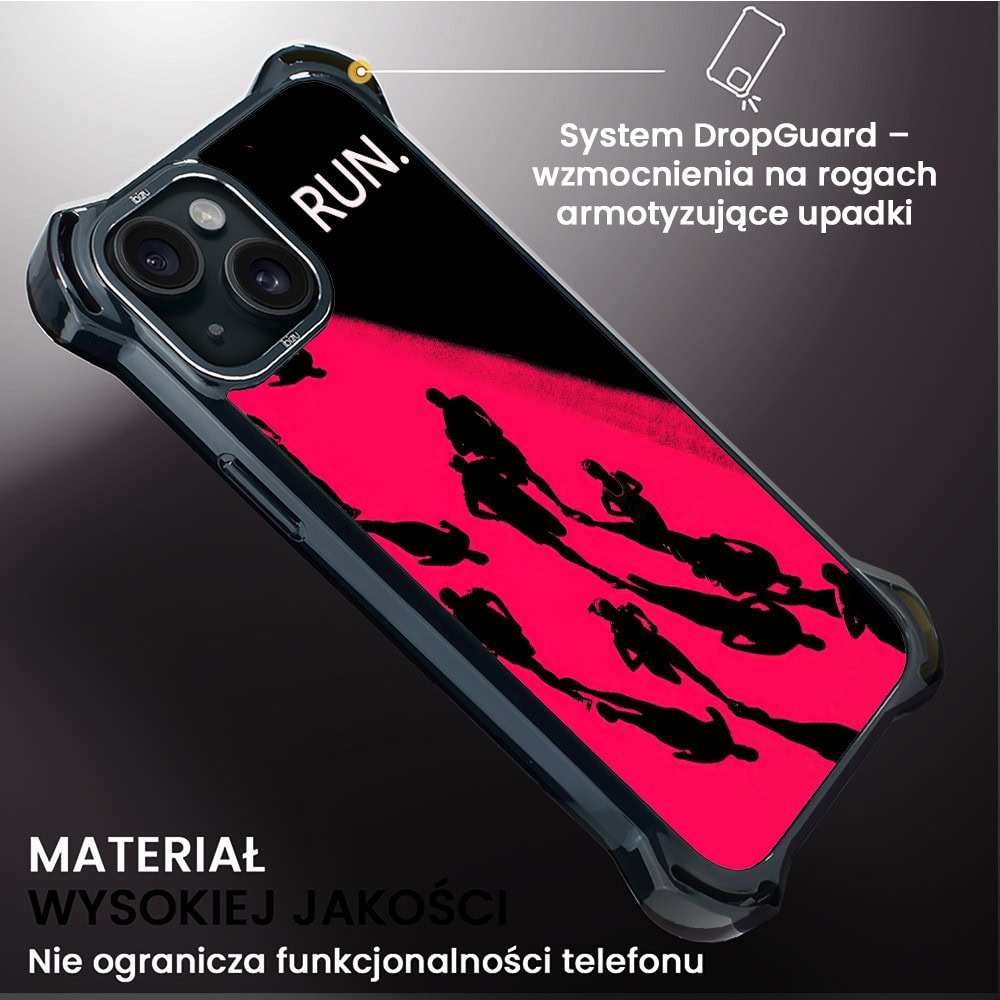 Etui do iPhone 15, Ibizu DropGuard Ultra z MagSafe, Move, Nocny maraton (5)