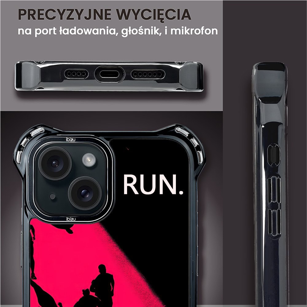 Etui do iPhone 15, Ibizu DropGuard Ultra z MagSafe, Move, Nocny maraton (7)