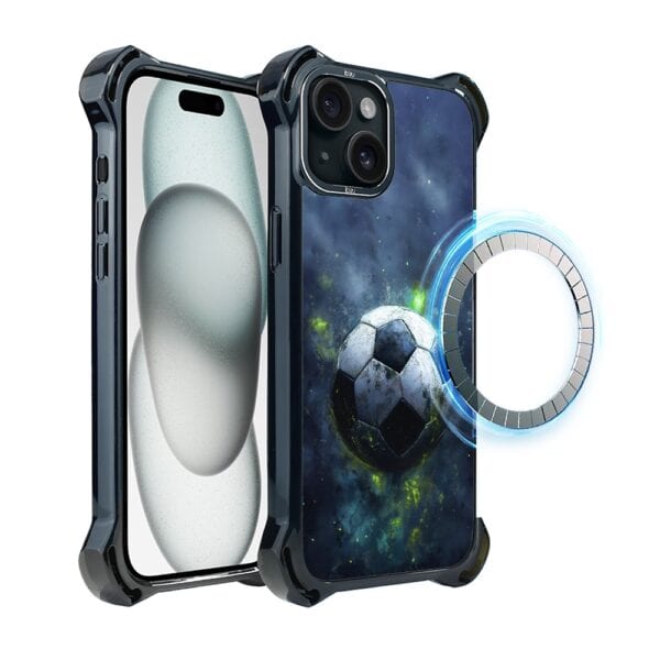 Etui do iPhone 15, Ibizu DropGuard Ultra z MagSafe, Move, Piłka nożna (3)