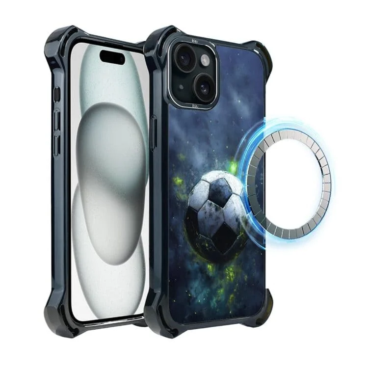 Etui do iPhone 15, Ibizu DropGuard Ultra z MagSafe, Move, Piłka nożna (3)