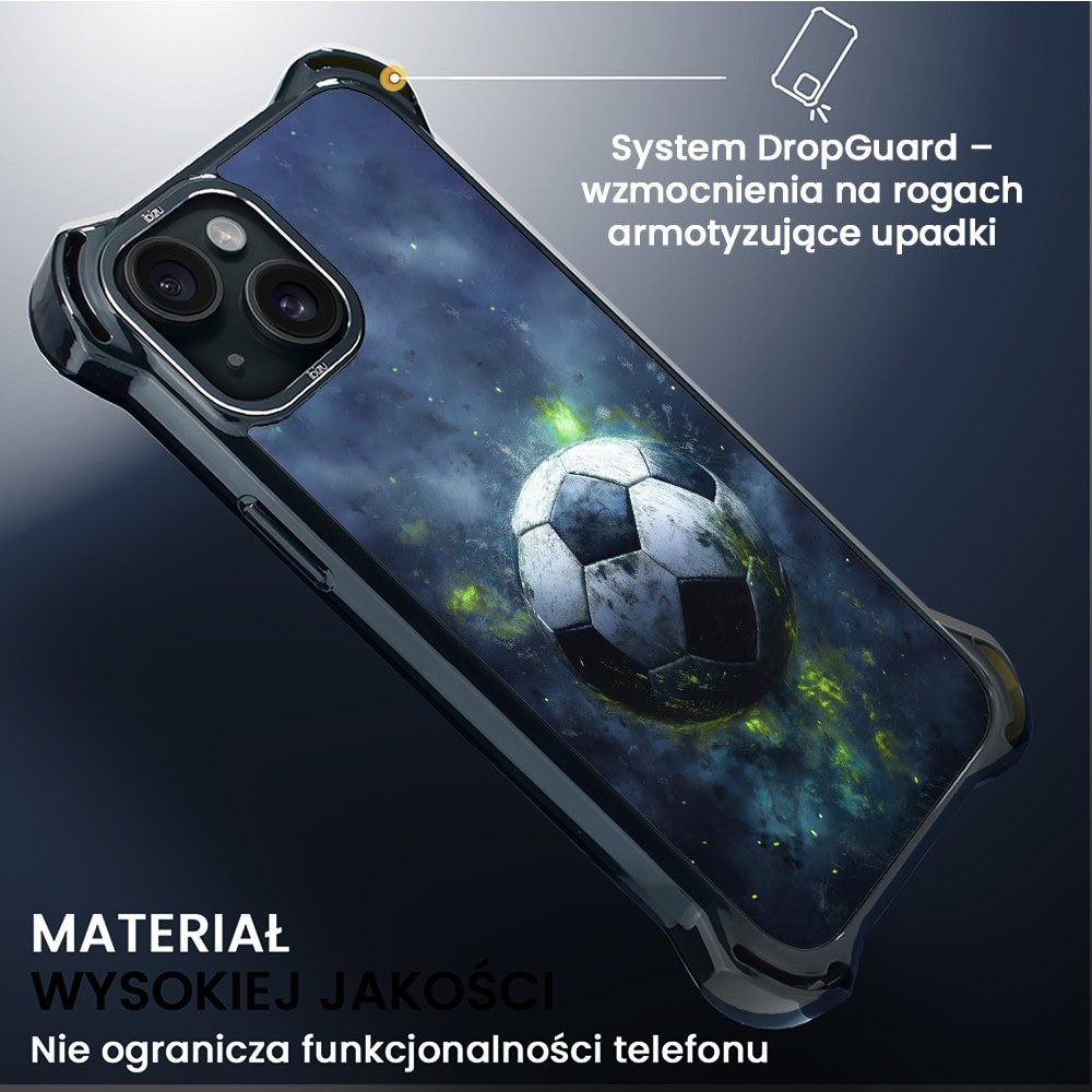 Etui do iPhone 15, Ibizu DropGuard Ultra z MagSafe, Move, Piłka nożna (5)