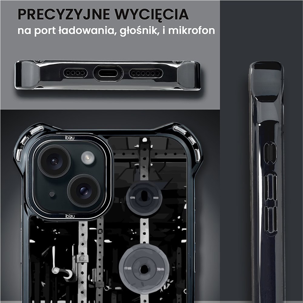 Etui do iPhone 15, Ibizu DropGuard Ultra z MagSafe, Move, Stacja Żelazo (7)