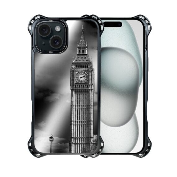 Etui do iPhone 15, Ibizu DropGuard Ultra z MagSafe, Noir City, Big Ben (1)