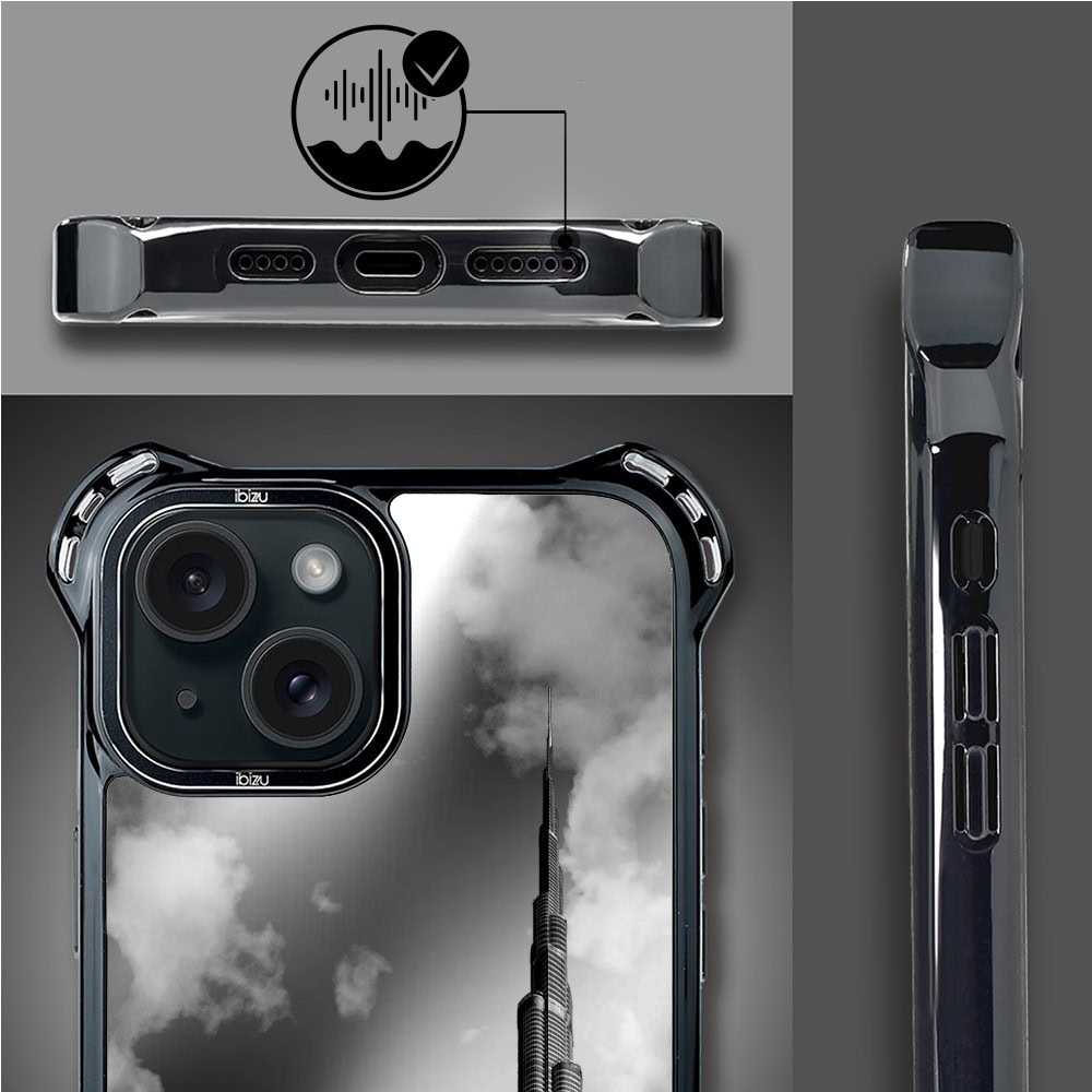 Etui do iPhone 15, Ibizu DropGuard Ultra z MagSafe, Noir City, Burj Khalifa (4)