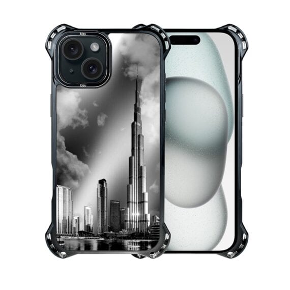 Etui do iPhone 15, Ibizu DropGuard Ultra z MagSafe, Noir City, Burj Khalifa (6)