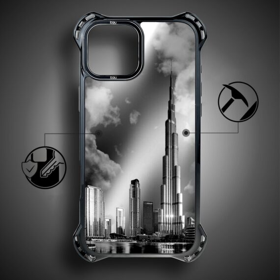 Etui do iPhone 15, Ibizu DropGuard Ultra z MagSafe, Noir City, Burj Khalifa (7)