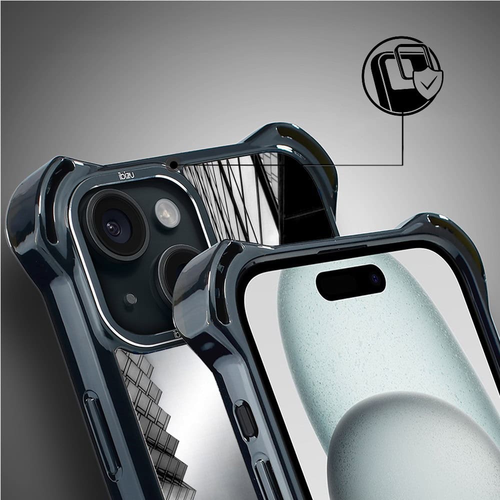 Etui do iPhone 15, Ibizu DropGuard Ultra z MagSafe, Noir City, Drapacze Chmur (3)