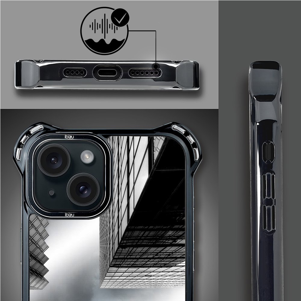 Etui do iPhone 15, Ibizu DropGuard Ultra z MagSafe, Noir City, Drapacze Chmur (4)