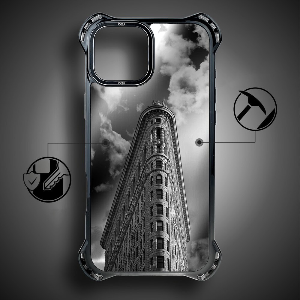 Etui do iPhone 15, Ibizu DropGuard Ultra z MagSafe, Noir City, Flatiron (2)