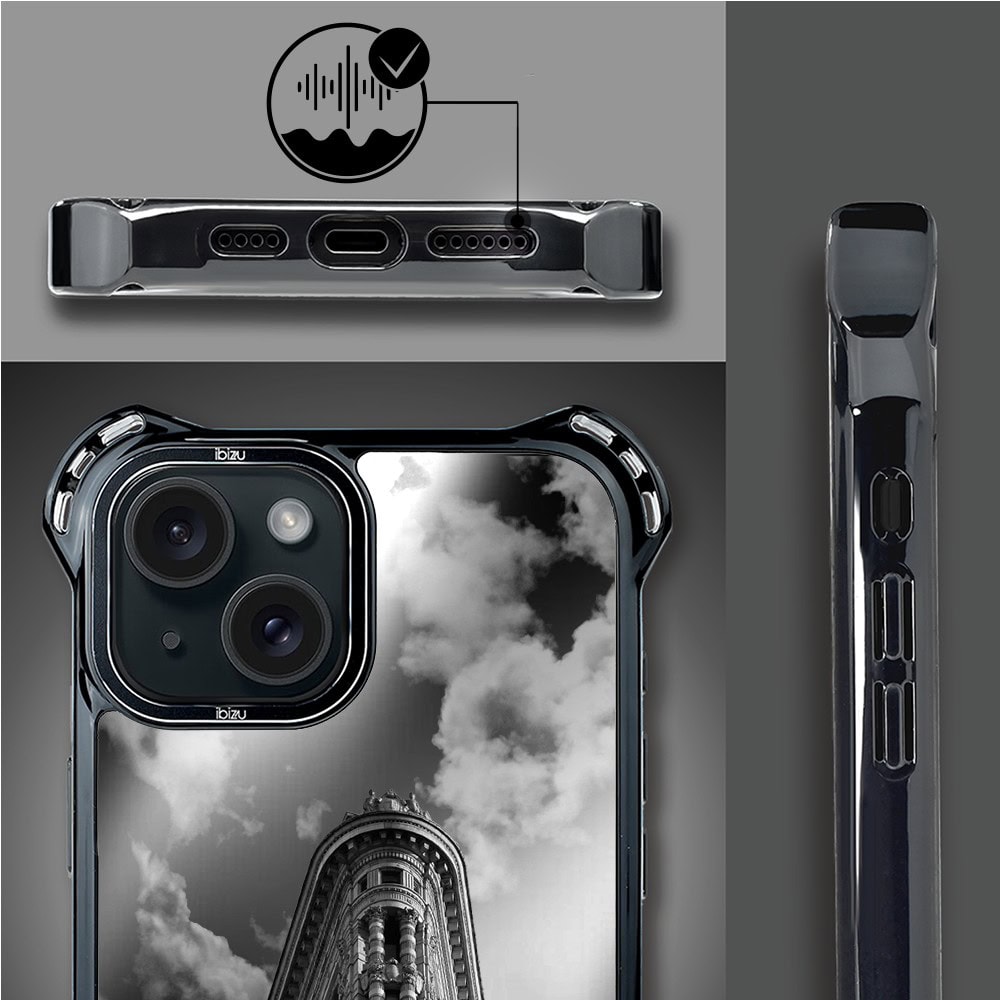 Etui do iPhone 15, Ibizu DropGuard Ultra z MagSafe, Noir City, Flatiron (7)