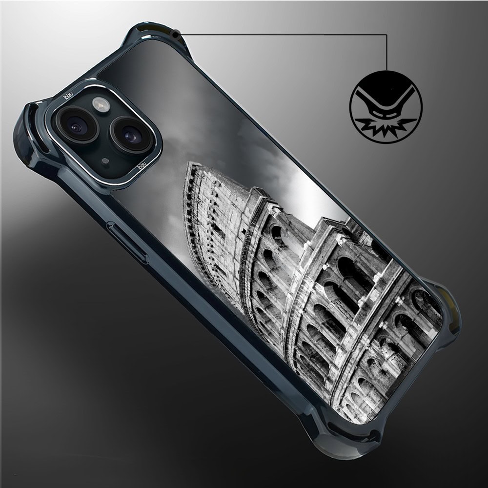 Etui do iPhone 15, Ibizu DropGuard Ultra z MagSafe, Noir City, Koloseum (5)