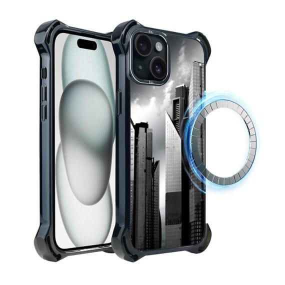 Etui do iPhone 15, Ibizu DropGuard Ultra z MagSafe, Noir City, Manhattan (3)