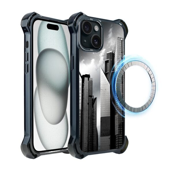 Etui do iPhone 15 Plus IBIZU DropGuard Ultra z MagSafe, Noir City, Manhattan
