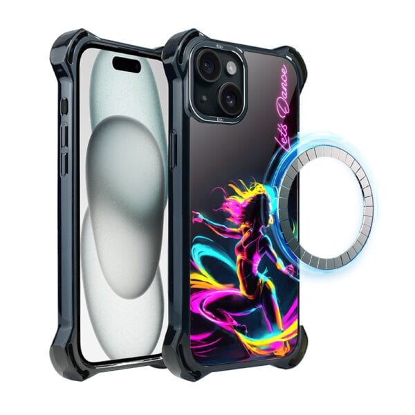 Etui do iPhone 15 Plus IBIZU DropGuard Ultra z MagSafe, #ElectroMove, Taneczny rytm