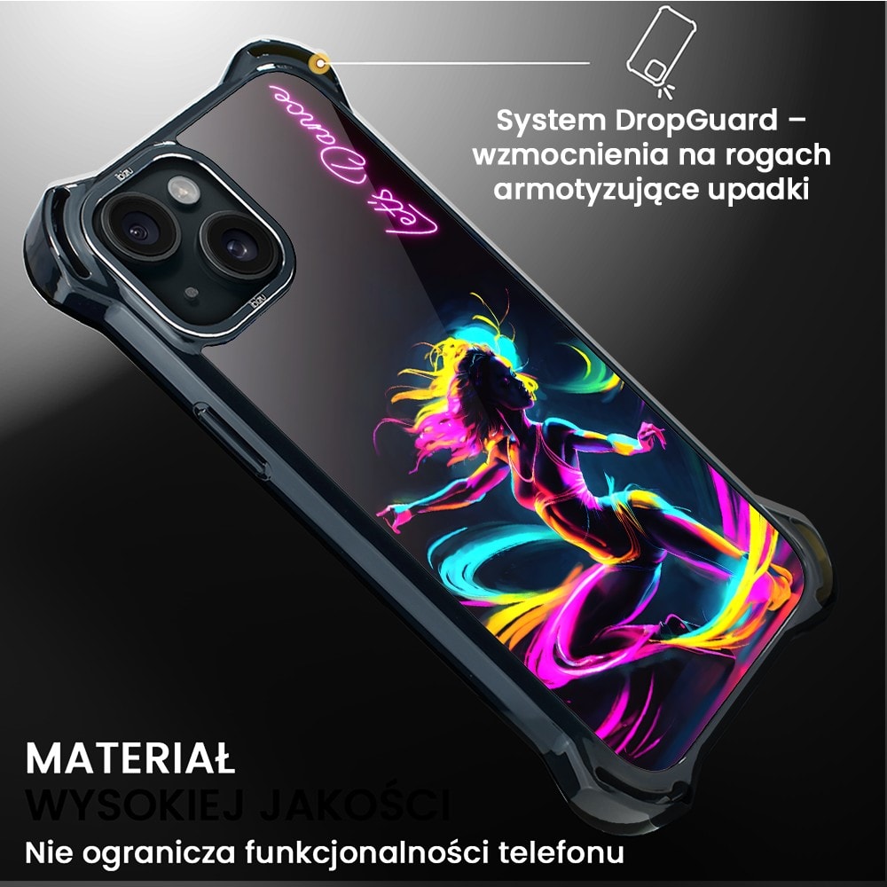 Etui do iPhone 15 Plus, Ibizu DropGuard Ultra z MagSafe, #ElectroMove, Taneczny rytm (5)