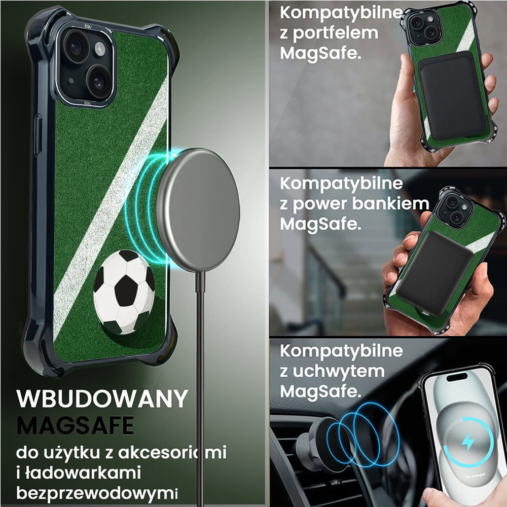 Etui do iPhone 15 Plus, Ibizu DropGuard Ultra z MagSafe, Move, Przy boisku (7)