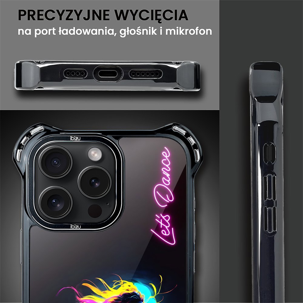 Etui do iPhone 15 Pro, Ibizu DropGuard Ultra z MagSafe, #ElectroMove, Taneczny rytm (5)