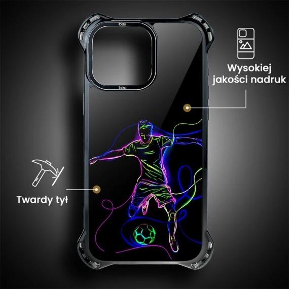 Etui do iPhone 15 Pro Max, Ibizu DropGuard Ultra z MagSafe, #ElectroMove, Moc football'u (1)