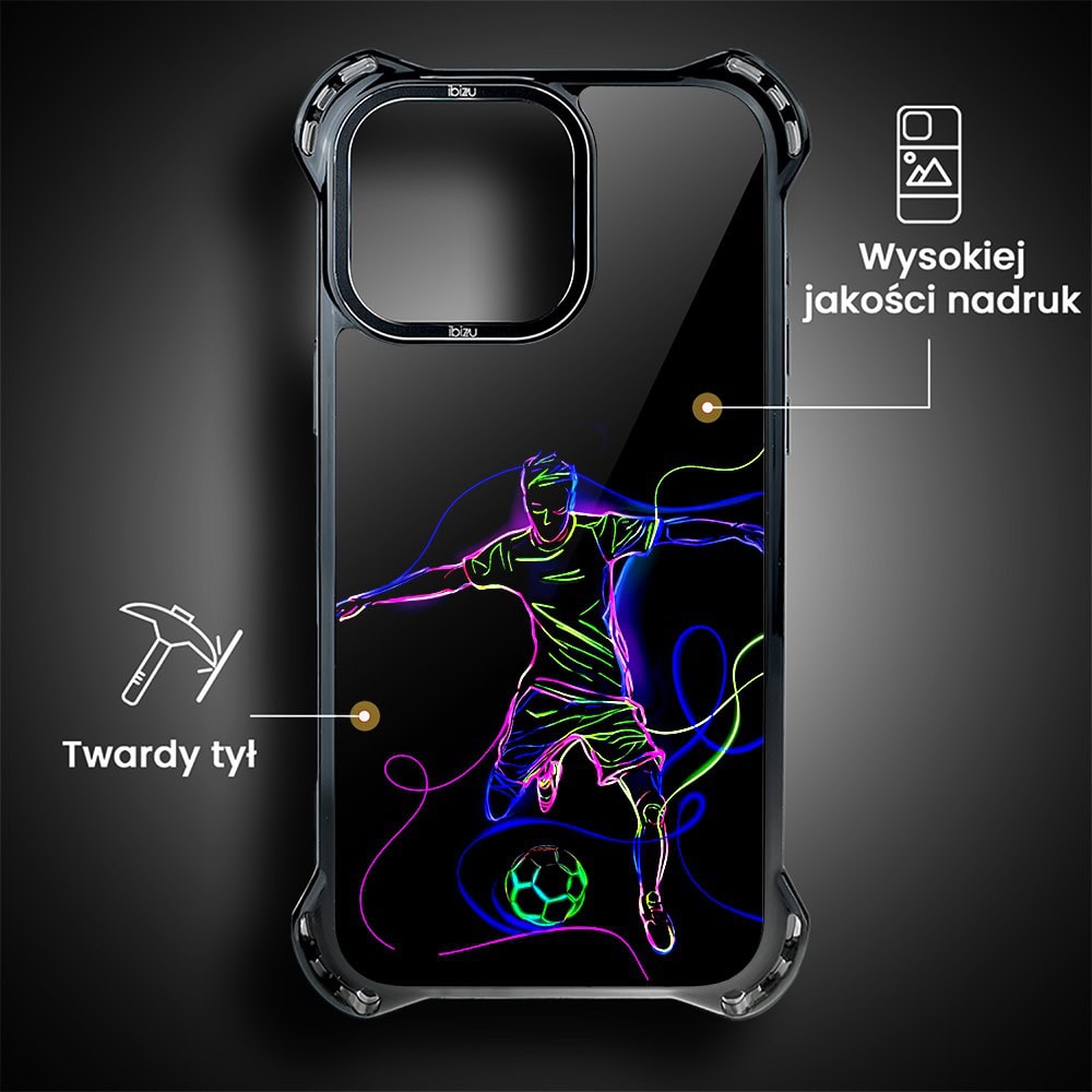 Etui do iPhone 15 Pro Max, Ibizu DropGuard Ultra z MagSafe, #ElectroMove, Moc football'u (1)