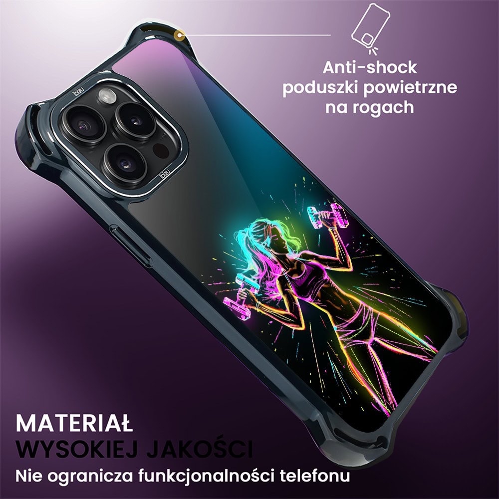 Etui do iPhone 15 Pro Max, Ibizu DropGuard Ultra z MagSafe, #ElectroMove, Wibracja fitness (3)