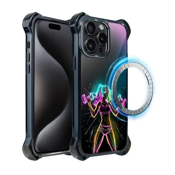 Etui do iPhone 15 Pro Max, Ibizu DropGuard Ultra z MagSafe, #ElectroMove, Wibracja fitness (7)