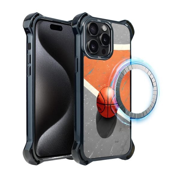 Etui do iPhone 15 Pro IBIZU DropGuard Ultra z MagSafe, #Move, Koszykówka