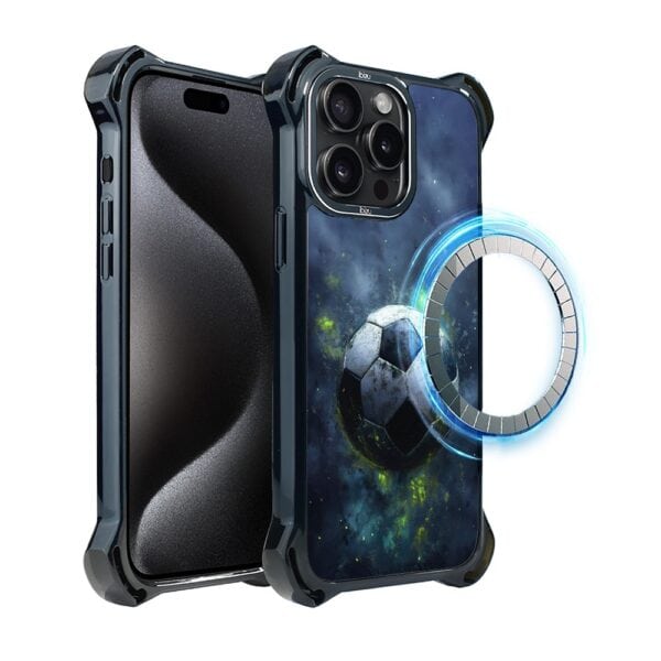 Etui do iPhone 15 Pro IBIZU DropGuard Ultra z MagSafe, #Move, Piłka nożna