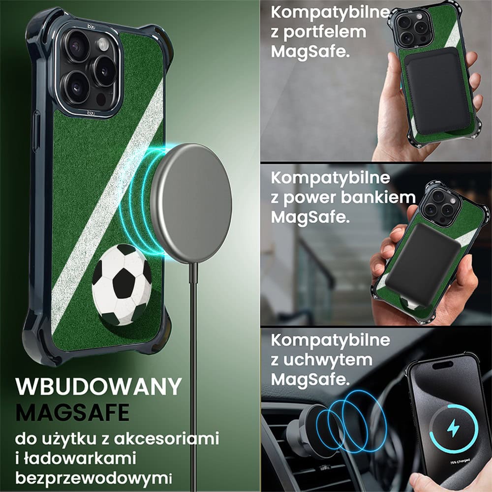 Etui do iPhone 15 Pro Max, Ibizu DropGuard Ultra z MagSafe, #Move, Przy boisku (7)