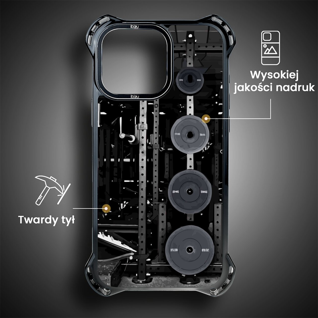 Etui do iPhone 15 Pro Max, Ibizu DropGuard Ultra z MagSafe, #Move, Stacja Żelazo (1)