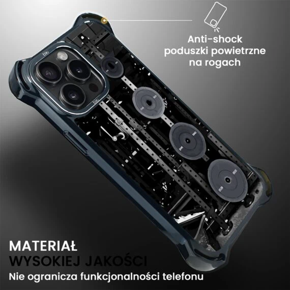 Etui do iPhone 15 Pro Max, Ibizu DropGuard Ultra z MagSafe, #Move, Stacja Żelazo (3)