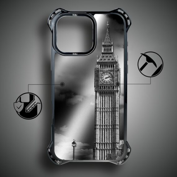 Etui do iPhone 15 Pro Max, Ibizu DropGuard Ultra z MagSafe, Noir City, Big Ben (1)