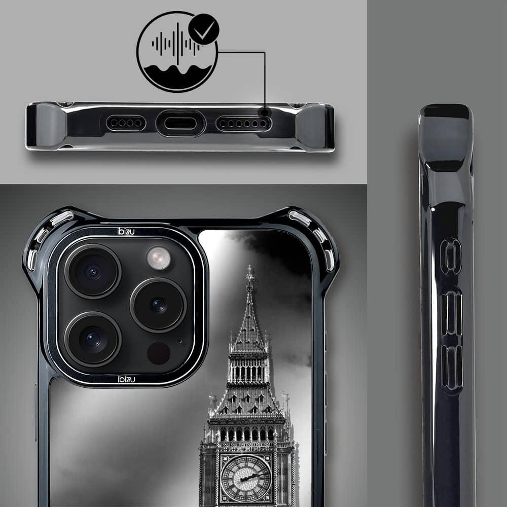 Etui do iPhone 15 Pro Max, Ibizu DropGuard Ultra z MagSafe, Noir City, Big Ben (5)