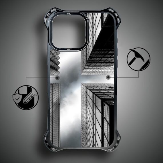 Etui do iPhone 15 Pro Max, Ibizu DropGuard Ultra z MagSafe, Noir City, Drapacze Chmur (5)