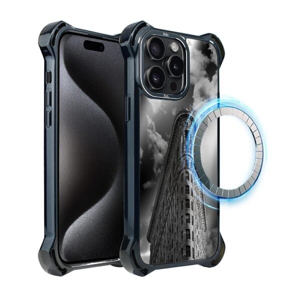 Etui do iPhone 15 Pro IBIZU DropGuard Ultra z MagSafe, Noir City, Flatiron