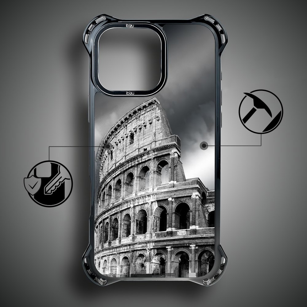 Etui do iPhone 15 Pro Max, Ibizu DropGuard Ultra z MagSafe, Noir City, Koloseum (2)