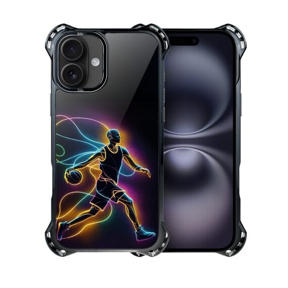 Etui do iPhone 16, Ibizu DropGuard Ultra z MagSafe, ElectroMove, Duch koszykówki (4)