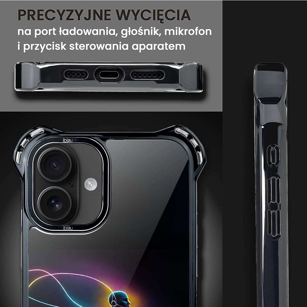 Etui do iPhone 16, Ibizu DropGuard Ultra z MagSafe, ElectroMove, Duch koszykówki (6)