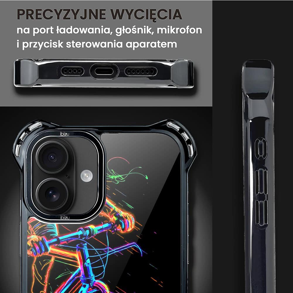 Etui do iPhone 16, Ibizu DropGuard Ultra z MagSafe, ElectroMove, Rowerowa wibracja (6)