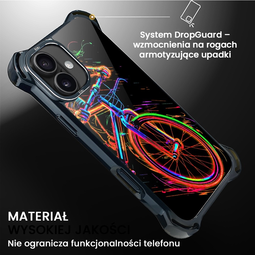 Etui do iPhone 16, Ibizu DropGuard Ultra z MagSafe, ElectroMove, Rowerowa wibracja (8)